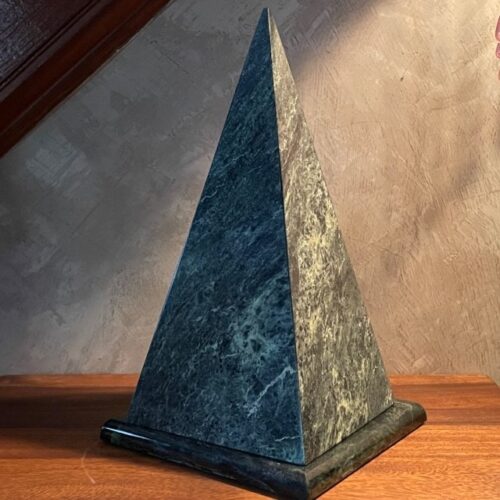 Beautiful 12-Inch Energized Serpentine Pyramid