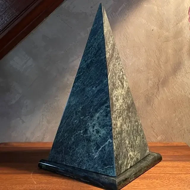Beautiful 12-Inch Energized Serpentine Pyramid