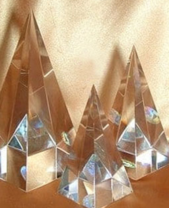 5-Inch Energized Glass Pyramid