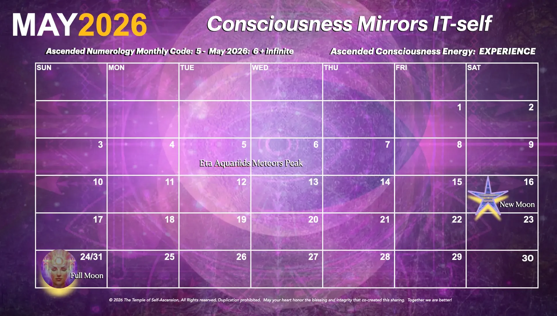 May 2026 Energy Calendar